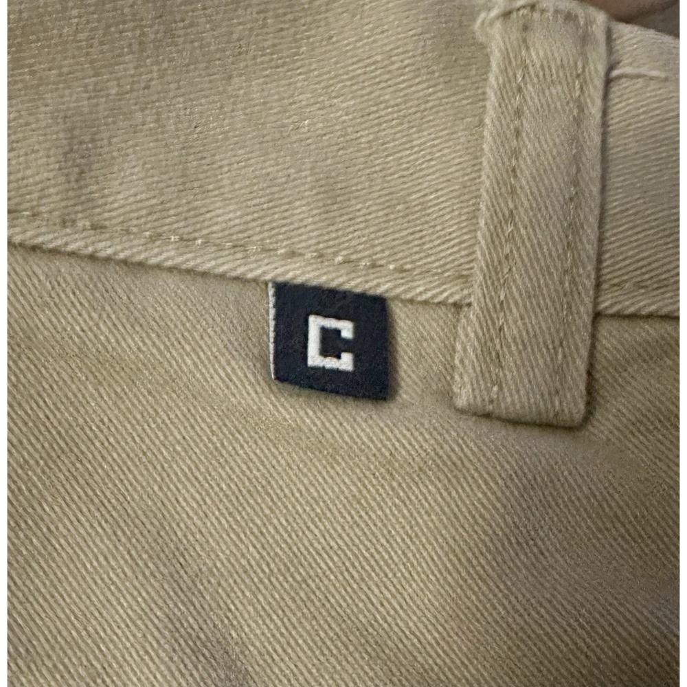Chaps Casual Dress Pants Mens Beige Tan Khaki Chino Flat Front Cotton 34x32 NICE - Picture 9 of 9